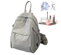 Generico School Bag for Bockag Bockag Culetto Casatura Information, Low School Bag for Work Baggi Days CommercialThis Airplato Common Women's Backpack Competes a Dry Sighouette, Light Gray,