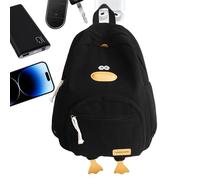 Genérico School Fun: Duck Shaped Bag, Adorable Cartoon Design, Spacious Storage, Construction and Comfortable, and | Kids with Multiple Bowls, Black, Consulte la descripción, See description