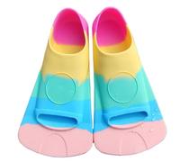 Generico Schwimmflossen Kinder, Kinderflipper - Silikonschwimmflossen-Flocken-Flossen-Flossen,Professionelle Tauchbedarf, Mehrzweck-Schwimmtraining Accessoire für Mädchen, Kinder