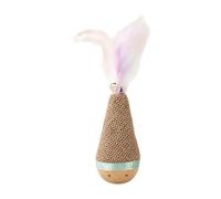 Genérico Scratching Toys for Cats - Sisal 4.72 Inch | Interactive Sisal Game for Cats with Swing Non-Slip Bottom for Indoor Mental Stimulation, Trainami