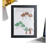 Generico Sea Glass Mushroom Table Decoration | Photo Frame for Home Decor - For Owners of Home, Sea, Dormitory, Living Room, Bedroom, Study