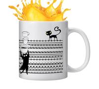 Generico Secret Message Coffee Mug - Novelty Ceramic Milk Tumblers with Hidden Text - Porcelain Tumbler per