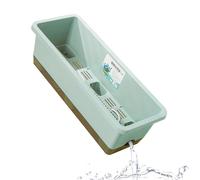 Genérico Self-Watering Planter, Cuttings, with Base, Drainage Hole and Absorbent Rope, Rectangular | for Bedroom Sill Garden Outdoor Terrace Balcony