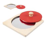 Generico Sensory Games for Children, Interactive Activities in Wood with Mirror - Sensory Items | for Easter Parties Birthdays in the Classroom Socks Travel and Flights in