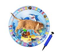 Generico Sensory Water for Cats - Inflatable Round Durable Thickened PVC Interactive Enrichment Toy | Portable Toy for Pets