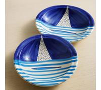 Generico Set of 2 Artisan Ceramic Soup Plates Ø 28 cm Vietri Style - Hand Painted - Serving Plate, Tableware - Vietri-Amalfi Coast-Caltagirone-Sicilia-0108251304