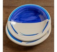 Generico Set of 2 Artisan Ceramic Soup Plates Ø 28 cm Vietri Style - Hand Painted - Serving Plate, Tableware - Vietri-Amalfi Coast-Caltagirone-Sicilia-0108251306