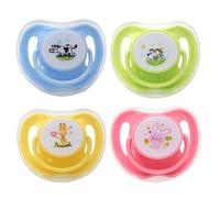 Generico Set of 4 Puppy and Kitten Teats - Silicone 14g Butterfly Shape with Lid | Dustproof, Calming Accessory for Pets, Ideal for Home, Travel and Transport
