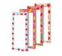 Generico Set of 4 Tear-off Paper Compact Lined Writing Pad Versatile Writing Tool for Home, School, Office, Lesson, Travel, Work, Activity, Things Notes