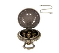 Generico Set Of - Alloy | Game | For Board Games | With Retro Pocket Watch Case For Travel Roleplay Men Women Men Women Dads Multipurpose RPG Gifts, Bronze, Fare riferimento alla descrizione