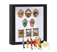 Generico Shadow Box Frame - Wood and Resin 25 x 25 cm | Museum Display Case for Photos | Memories Holder for Wall or Tabletop | Gift Idea for Birthday and Holiday