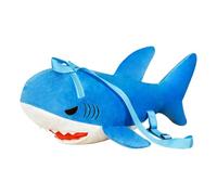 Generico Shark Backpack - Cartoon Shark Plush Bag, Water Resistance Kindergarten Preschool Bags Children Schoolbag Cute 3D Animal Cartoon Backpacks For Boys Girls, Aesthetic Bookbag Stuffed Doll, Blue
