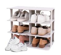 Generico Shoe Rack - Tower Organizer for Stackable Shelves | Narrow Shoe Storage - For Entrance to the Closet, the Cabin, Bathroom, Balcony, Living Room, Entrance to Home and Hallway