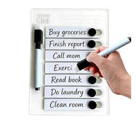 Genérico Shopping List | Erasable Waterproof Magnetic Board with Household Pen | Routine Chart For Kids | To Remember Schedules, Shopping, Cleaning, Desk & Home