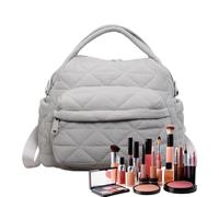 Genérico Shoulder Bag for Women, Lightweight and Organized Women's Handbag Shoulder Bag for Everyday Work Travel Shopping Meeting for Men and Women, gray, Consulte la descripción