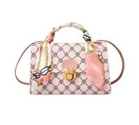 Genérico Shoulder Bag Type: Modern 120G Compact Leather Handbag, Versatile Shoulder Bag, Secure Zipper Pocket and Soft Lining | Daily Bag for Women and Girls, Travel to The, Pink, Consulte la