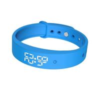 Genérico Silent Alarm Bracelet: Intelligent Vibration Band with Clock Function, Discrete Alarm Timer Control Wrist Device Signals Suitable for Children, Adults, H