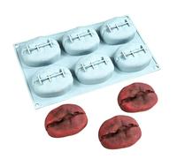 Genérico Silicone Baking Mould | 6 Cavity Reusable Mould | Fun Silicone Baking and Chocolate, for Cakes Cupcakes Biscuits DIY Kitchen Restaurant Weddings