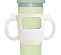 Generico Silicone Cup Holder for Tumblers - Double Handle | Non-Slip Protective Cover | For Bottles Vacuum Insulated Coffee Cups Handle for Lid Pr, white, Please refer to the description, Please refer