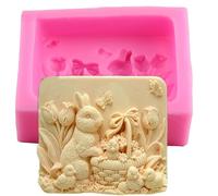 Generico Silicone Easter Bunny - 9 x 8.5 x 3.3 cm for Baking for Dark Chocolate 3D | Chocolate Cake Mousse Jelly for Handmade Soap F