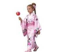 Genérico Silk Cultural Tunic Kimono Costume With Floral Prints