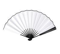 Genérico Silk Fan - Elegant Folding Silk Fan, 25.5 cm Waterproof Retro Accessory for Women Festival Decoration Dance