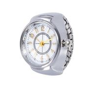 Genérico Simple Vintage Finger Watch | Movement | Adjustable Unisex, Illuminated Display, Elegant, Unique Steampunk Style, Silver Number 2, Consulte la descripción, Bracelet
