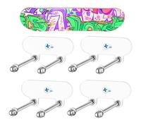 Generico Skateboard Stand, 4 Pieces Universal Skate Stands Without Drilling | Shelf for Organization on the Wall for Skateboard | Living Room Study Balcony Garage Home