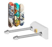 Genérico Skateboard Wall Mount - Stable Acrylic Stand | Wall Mounted Skateboard Storage | Skateboard Stands for Wheeled Deck Decorative Display