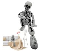Generico Skeleton Body Plush - Human Skeleton Plush Life Size Gothic Skull Plush Toy Soft Stuffed Ornament | Halloween Home Decorations for Sofa, Dorm