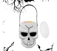 Genérico Skeleton Head Planter - Spooky and Lightweight Sweet Cube 17 X 11cm Novelty Gift | Tabletop Home and Office Cosplay Costume Accessory Night