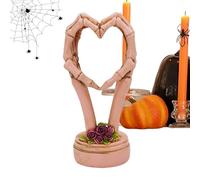 Genérico Skelett Herz Hände Statue | Liebe Ornament Handgeste Figur | Harz Skulptur Dekoration Für Hochzeit Büro Wohnzimmer Küche Tisch Tresen Für Paare Und Freunde
