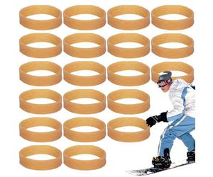 Genérico Ski Brake Retainer - 20 Elastic Straps | Snowboard Bindings | Kit Fit Sports Winter Skiing Snowboarding Outdoor Equipment