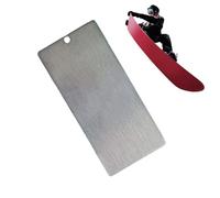 Genérico Ski Scraper - Stainless Steel Snowboard Kit 13 x 6 x 0.1 cm, Snowboard Tool | Practical Maintenance Tool for Winter Sports