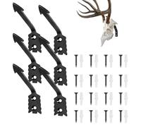 Generico Skull Hanging Stand with European Frame - 6 Pieces Antler Holder | Deer Frame | Goat Wall Farm Outdoor Cabin Home Country Room