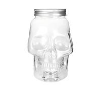 Genérico Skull Jars - Reusable Kitchen Decoration with Lid | 800ml Salt Container | Decorative Jar for Home, Bar and Restaurant