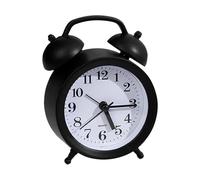 Genérico Small Analogue Clock - Silent Table Clock Without | Silent Alarm Clock for Sleeping, for Bedroom Kitchen Hotel Work Night Table Desk