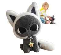 Genérico Small Cat Plush - Cat Plush Pillow | 25cm Hugging Toy for Home Office Travel Easter Birthday Graduation Decoration