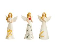 Generico Small Christmas Angel Figurines, 3 Pieces Decoration, Table Decoration Statue - for Collectors Sill Bookcase Mobile Showcase Dressing Table Bedside Desk Bedroom