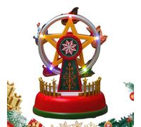 Generico Small Christmas Figurines | Battery Operated with Music, Christmas Musical Decorations Indoor for Children and Adults | for Children and Adults Living Room Office Shelf Party and Birthday