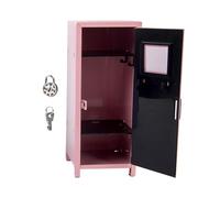 Generico Small Locker - Lockable Safe Container, Compact Box with Privacy Keys, Scratch-Resistant Steel, Theft Shield, Personal Storage for Women Men Kid Student Home Office Desktop