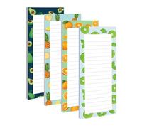 Genérico Small Notepads - 8.5" x 3.5" Notepads with Clearly Readable Print, 4 Pieces of Handy Nots Blcs Compact and Cute Fruit Motifs for Easy Cutting Note