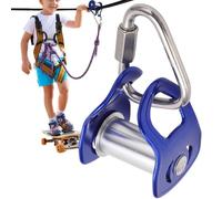 Generico Small Pulley, Aluminium Alloy Climbing Pulley for Heavy Loads, Single Block | for Climbing Hanging Rope Flag Pole Flag Garage Ceiling Camping Bike