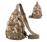 Generico Small Shoulder Bag - Sack Bag with Adjustable Straps | Flexible Messenger for Women Men Cycling Camping Hiking Outdoor, Camouflage, riferimento alla descrizione, Please refer to