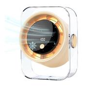 Genérico Small Table Fan | 100 Speeds Rechargeable Quiet Air Cooler - Portable with Digital Display, for Bedroom, Kitchen,