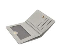 Genérico Small Wallets for Women | Slim Double Folding Leather Wallets - Purses | for Girls, Teens, Women, Travel, Birthday, Money, Coins, and Cash, grey, Consulte la descripción, See description