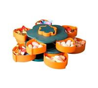 Generico Snack Serving Tray, Double Layer Candy Shape, Rotating Candies and Nuts Container - for Parties, Appetizers, Sauces, Dried Fruits and Home Picnic