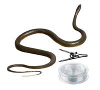 Generico Snake on Rope Prank - Fake Snake Simulation with Clip, Hilarious Outdoor Batting Toy | Durable Rubber Snake Gag for Golf, Camping and Party