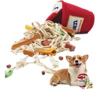 Generico Snuff Toy for Dogs - 5 Inch Sniffle Trainer | Plush Toy - Sound Seek Squeak Training Fun Work with the Nose Puzzle Stimulates Ment Activity