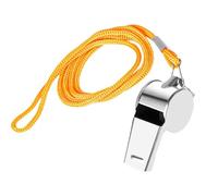 Genérico Soccer Referee Whistle - Nickel-Plated Iron | Sports Whistles | with Lanyard | Loud Crisp Sound Whistle For Coaches Referees Teachers Officials Adults